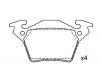 Bremsbelagsatz, Scheibenbremse Brake Pad Set:000 421 42 10