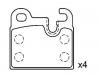 Bremsbelagsatz, Scheibenbremse Brake Pad Set:34 21 1 150 556